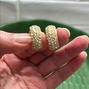 Vintage Clip Roman Earrings